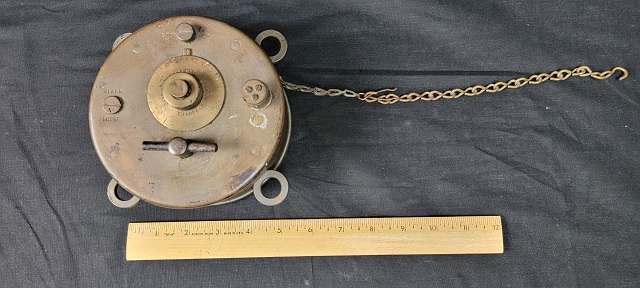 Top View of TOF Clock with chain